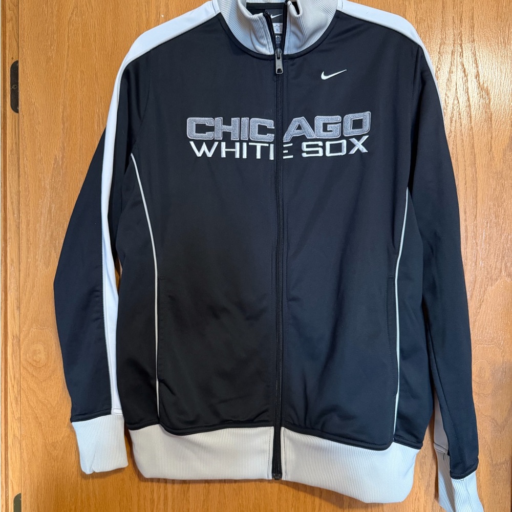 Nike Black & White Chicago White Sox Lightweight Track Jacket